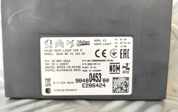 Opel Mokka B Light module LCM 9648045380 E286424