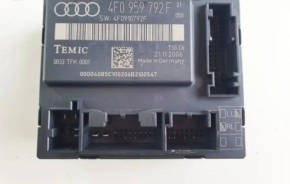 Audi A6 S6 C6 4F Door control unit/module 4F0959792F 4F0910792F 0033TFK0001