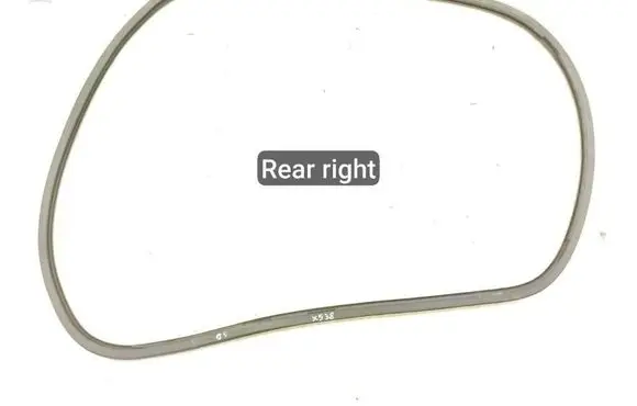 Rubber seal rear door