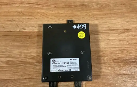 Volkswagen PASSAT B6 Phone control unit/module 3C0035729E 001018E8FCD4 N342Z276