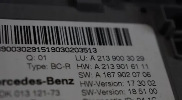 Mercedes-Benz E W213 Other control units/modules A2139003029555525