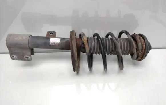 Front shock absorber with coil spring