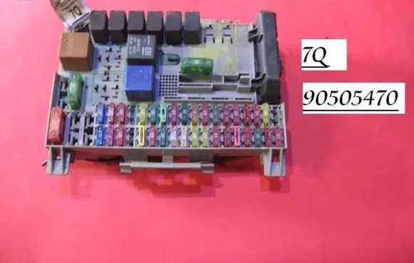 Opel Zafira A Fuse box set 7Q 90505470