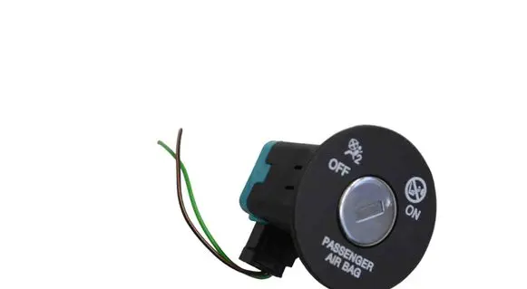 Passenger airbag on/off switch