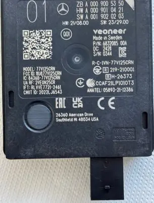 Mercedes-Benz EQS V297 Distronic sensor radar A0009005350 A0019020203 A0009010421