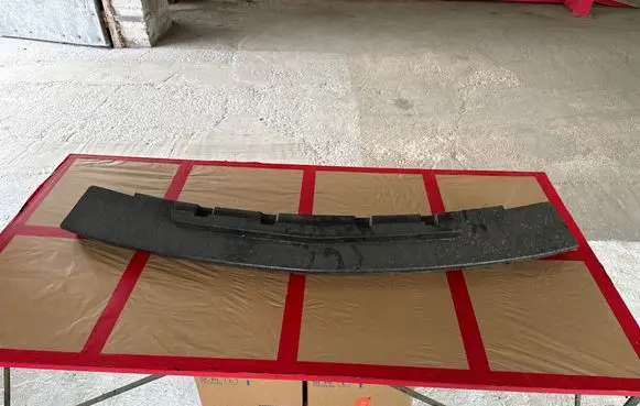 Front bumper foam support bar