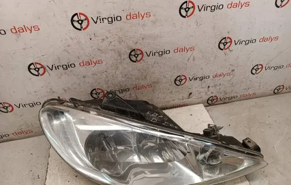 Peugeot 206 Headlight/headlamp 9628666780 6205S9 087276