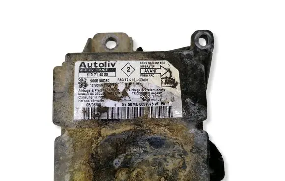 Peugeot 308 Airbag control unit/module 610714900 9665100080 608762100A