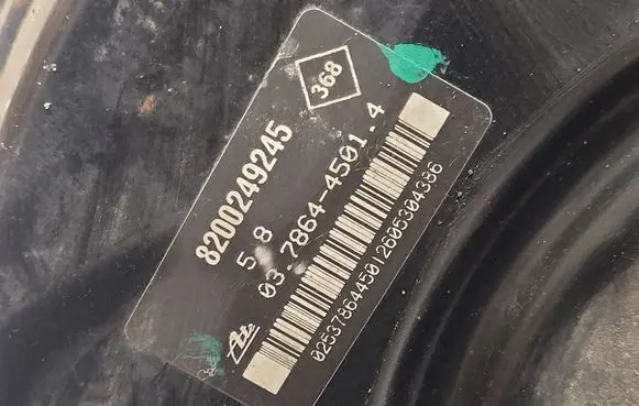 Renault Clio III Brake booster 8200249245 03786445014