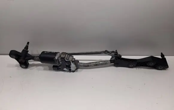 Front wiper linkage and motor