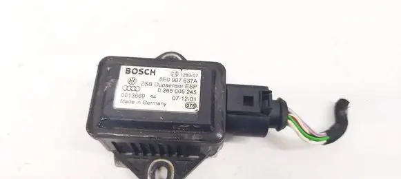 Audi A6 S6 C5 4B ESP acceleration yaw rate sensor 8E0907637A 0265005245
