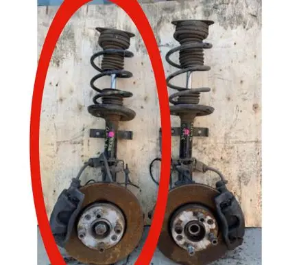 Renault Clio IV Front shock absorber with coil spring 543022511R