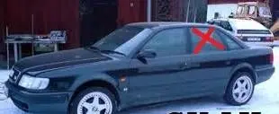 Audi A6 S6 C4 4A Rear door window glass 43R001025 UK120EF7RR20