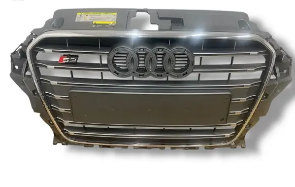 Audi A3 S3 8V Front bumper upper radiator grill 8V3853651B 8V3853037B 8V0010515A