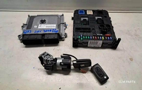 Peugeot 3008 I Engine ECU kit and lock set 9813043480 9812188580