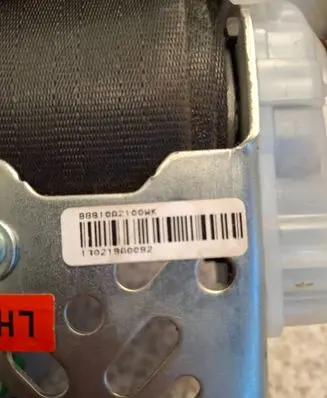 KIA Ceed Front seatbelt 88810A2100WK 130219A0092