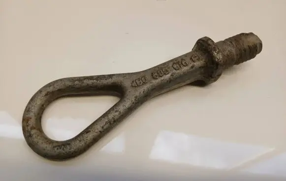 Towing hook eye