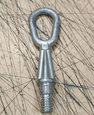 Towing hook eye