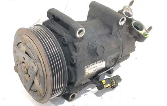 Peugeot 206 Air conditioning (A/C) compressor (pump) 9655191580