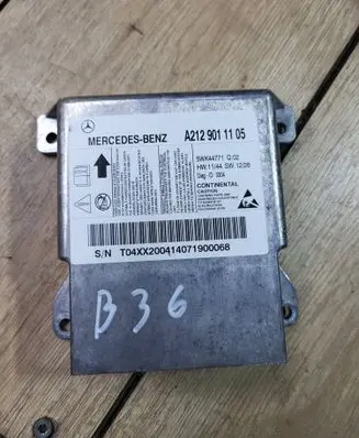 Mercedes-Benz E W212 Airbag control unit/module A2129011105 5WK44771 900414071900
