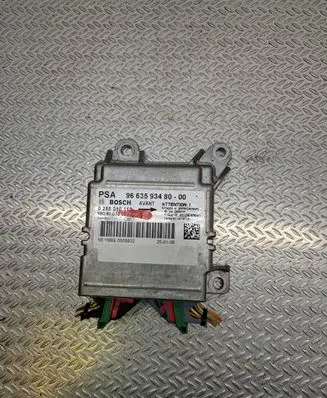 Peugeot 207 Airbag control unit/module 9663593480 YBBE05058 0285010112