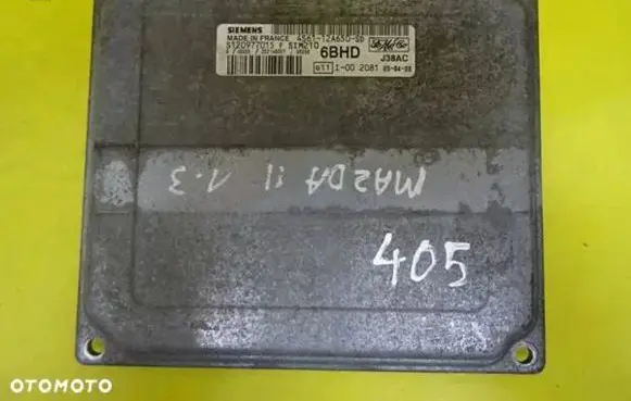 Mazda 2 Engine control unit/module 4S61-12A650-SD S120977015F