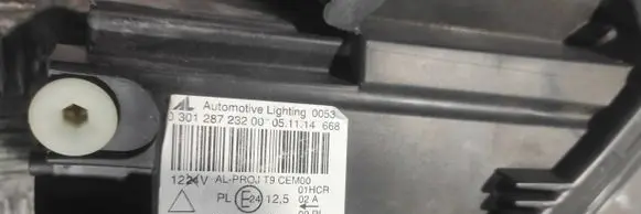 Peugeot 308 Headlight/headlamp 030128723200 9677832380 6253L230