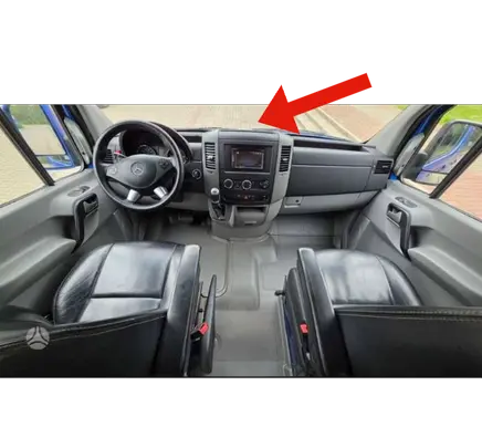 Mercedes-Benz Sprinter W906 Dash center speaker trim cover A9066890208 DN17730