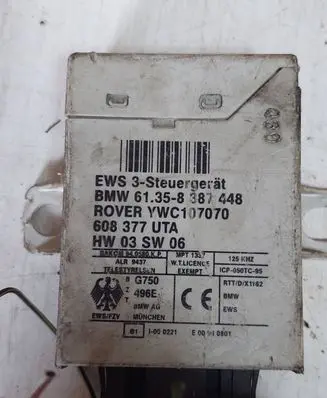 BMW 3 E46 Immobilizer control unit/module YWC107070 61358387448 608377WAA