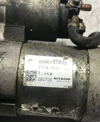 Opel Astra J Starter motor 8980147430 S114925 080708