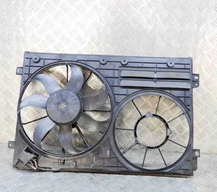 Skoda Superb B6 (3T) Radiator cooling fan shroud 1K0121223 1K0121205AD
