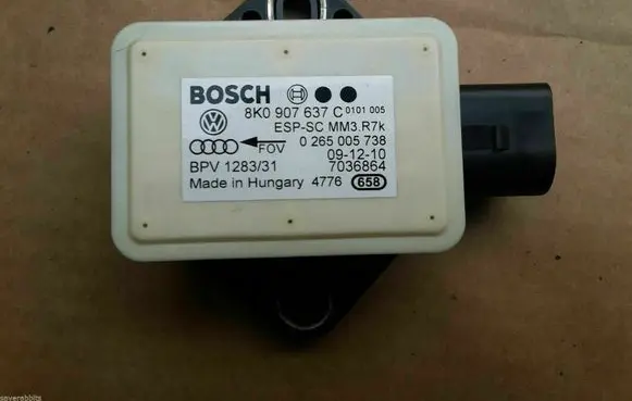 Audi A4 S4 B8 8K ESP acceleration yaw rate sensor 8K0907637C