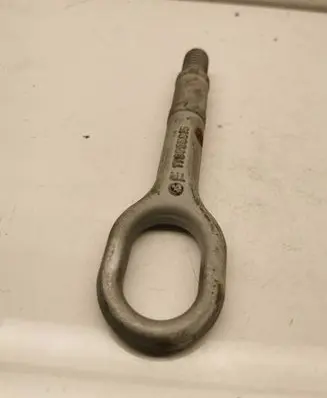 Towing hook eye