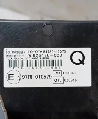 Toyota RAV 4 (XA20) Immobilizer control unit/module 8978042070 97RI010579 626476000