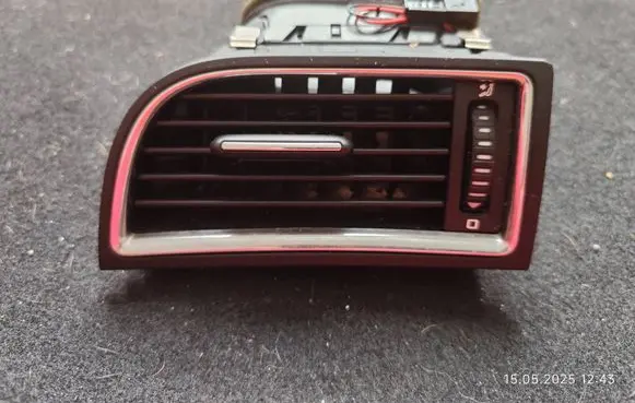 Dashboard side air vent grill/cover trim