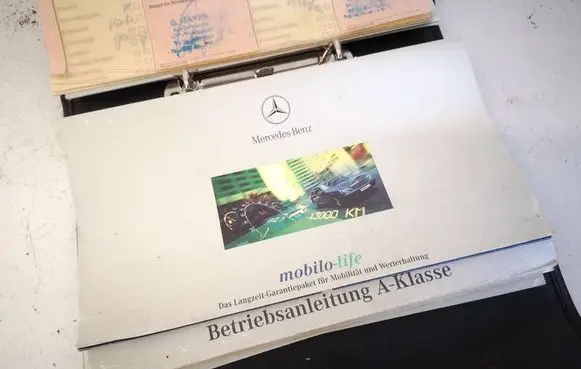 Mercedes-Benz A W168 Owners service history hand book