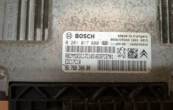 Peugeot Partner Engine control unit/module 9666729580