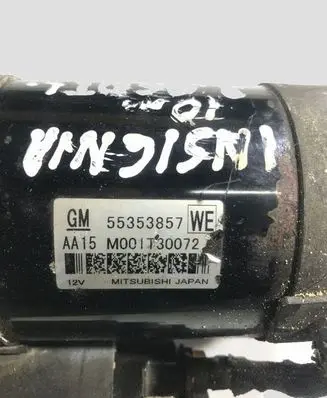 Opel Insignia A Starter motor 55353857 M001T30072