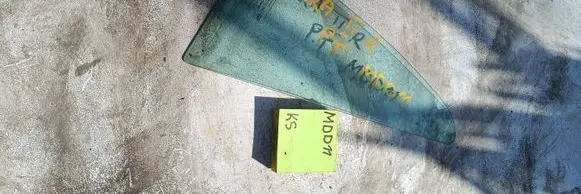 Opel Astra G Rear door window glass 1212123