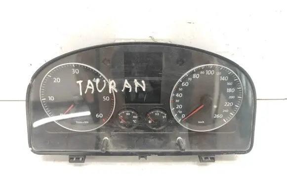 Volkswagen Touran I Speedometer (instrument cluster) 1T0920860A 110080217
