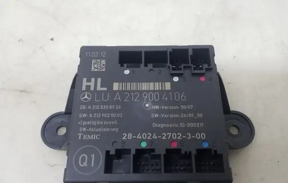 Mercedes-Benz E W212 Door control unit/module A2129004106