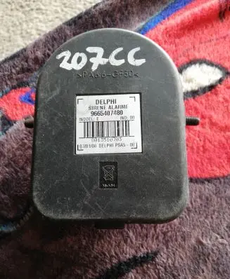 Peugeot 207 CC Horn signal 9665407480