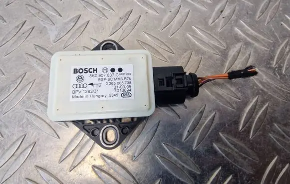 Audi A4 S4 B8 8K ESP acceleration yaw rate sensor 8K0907637C