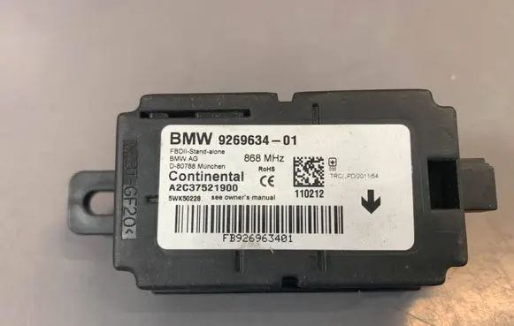 BMW 1 F20 F21 Alarm control unit/module 9269634 A2C37521900