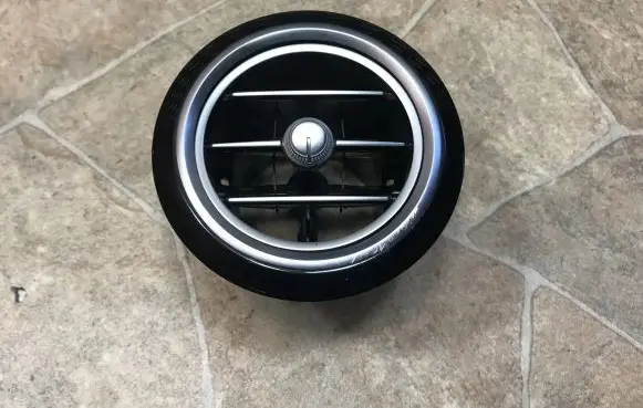 Dashboard air vent grill cover trim