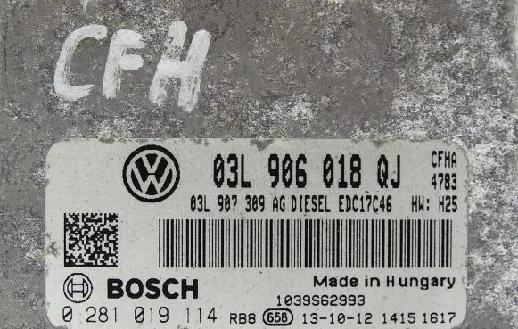 Skoda Yeti (5L) Engine control unit/module 03L906018QJ 03L907309AG 0281019114