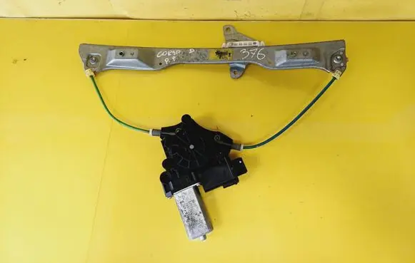Front door window regulator with motor