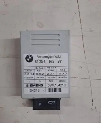 BMW 5 E60 E61 Tow bar trailer control unit/module 6975291