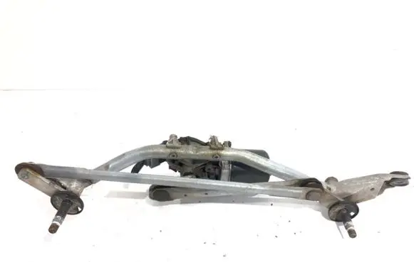 Front wiper linkage and motor