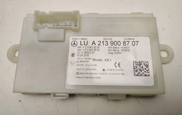 Mercedes-Benz E W213 Door central lock control unit/module A2139008707